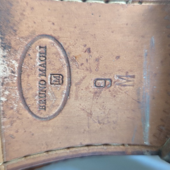 Bruno Magli Kingston Brown Woven Leather Horsebit Loafers Made in Italy Size 9 - Picture 9 of 12